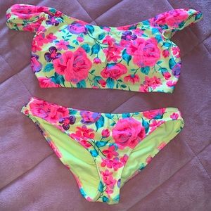 Floral Swimwear(Top and Bottom)